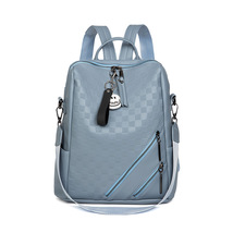 2024 Checkerboard Backpack Women&#39;s Bag Casual Versatile Fashion Backpack - $39.98
