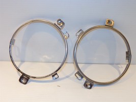 1971 72 Plymouth Road Runner Headlight Retaining Rings OEM Pair - £69.62 GBP