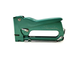 Vintage Swingline 101 Handheld Green Manual Stapler Gun USA Heavy Duty - $11.83