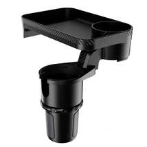 Car Mounted Rotating Plate Tray with Beverage Cup Holder - £32.16 GBP