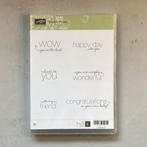 STAMPIN UP 126151 Friendly Phrases Set of 6  - £6.98 GBP
