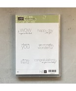 STAMPIN UP 126151 Friendly Phrases Set of 6  - £7.01 GBP