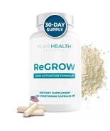 ReGrow Hair Growth Vitamins with Biotin, Hair Supplement by PureHealth R... - $24.00