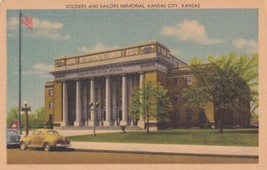 Soldiers and Sailors Memorial Kansas City Kansas KS Postcard B30 - £2.33 GBP