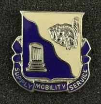 Vintage US Military Army DUI Unit Insignia Pin 501st Support Bn Quarterm... - $8.33