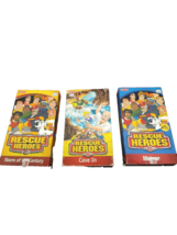 VHS Rescue Heroes VHS tapes Lot (3) Fisher Price Meteor, Cave in &amp; more - £13.36 GBP