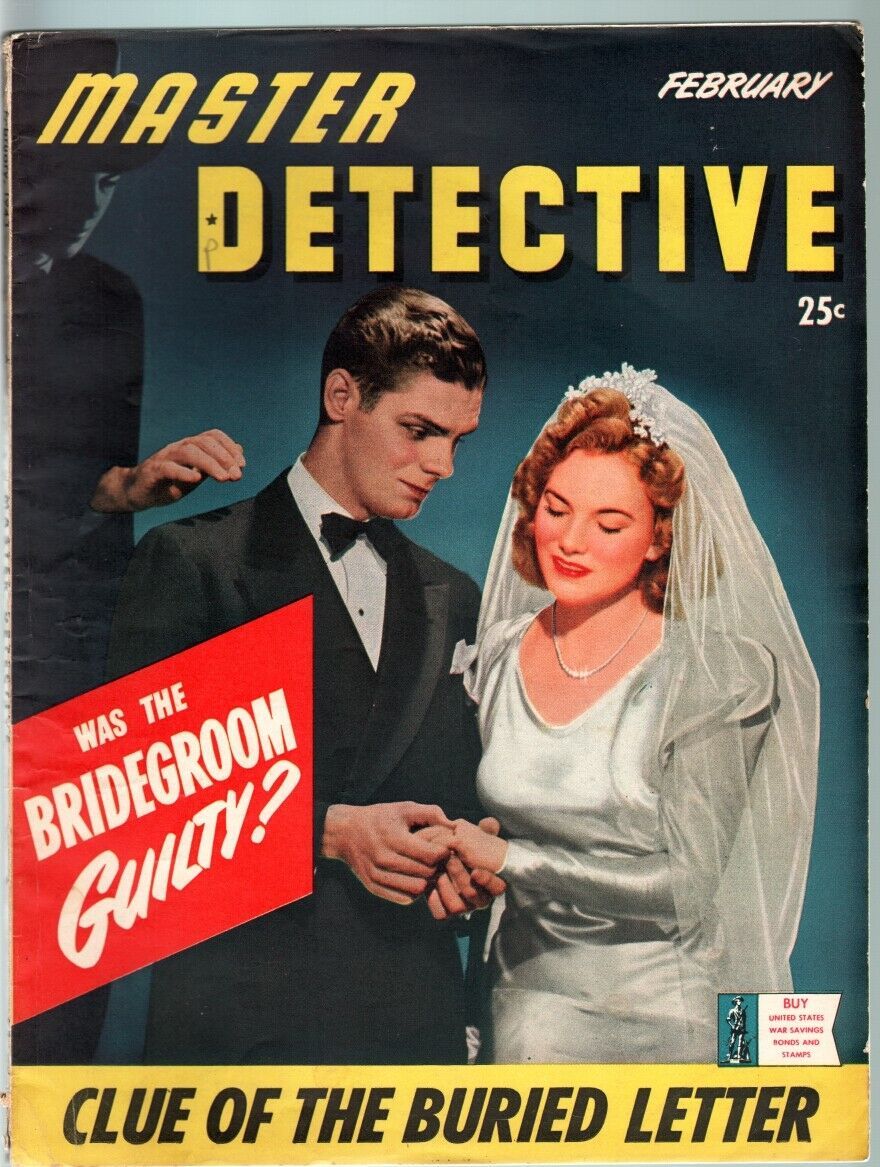 Primary image for MASTER DETECTIVE FEB 1943-FN-WEDDING COVER-PULP-TRUE CRIME FN