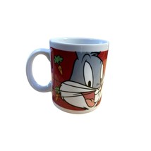 Gibson Looney Tunes 1998 Bugs Bunny Carrots Burgundy Coffee Cup Mug - $8.86