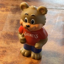 Vintage Shoney&#39;s 8” Bear Plastic Bank 1993 - $6.92