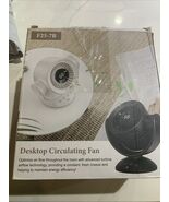 Portable rechargeable desktop circulator fan,  Black In Color F25-7B - $636.66 MXN