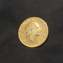  Italy, 200 Lire, 1980, Rome, Au Aluminum-Bronze, With Signature - £11.08 GBP