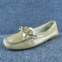 Michael Kors  Women Driving Moccasins Shoes Beige Patent Leather Slip On Sz 7.5 - £23.73 GBP