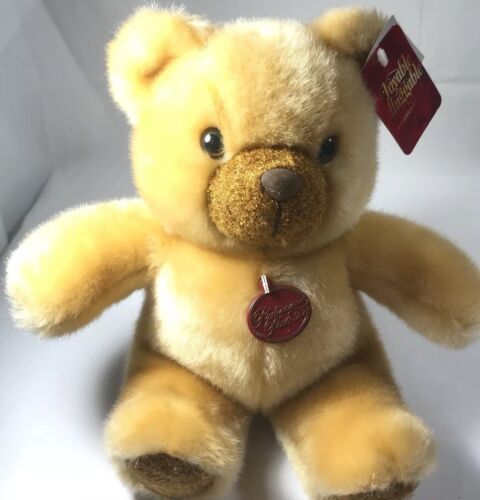 Loveable Huggable Teddy Bear Limited Edition Platinum Plus Vintage Walmart Tags - $15.00
