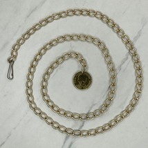 Lightweight George Washington Coin Metal Chain Link Belt OS One Size - £13.13 GBP