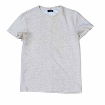 Zara Man Textured Crewneck Short Sleeve T-shirt Beige medium chest 21&quot; l... - $454.68 MXN