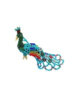 Beaded Peacock Hanging Bird Figurine Mystery Surprise Color Ornament Cze... - $369.73 MXN