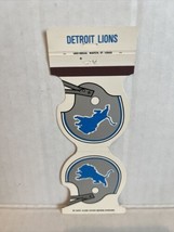 NFL Football Matchbook Cover w/ Schedule Detroit Lions 1981 - £7.74 GBP