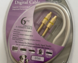 RCA High Performance Component Cable 6&#39; DT6S 24K Gold-Plated Connector New - £9.71 GBP