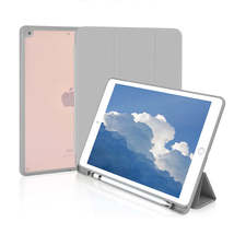 Anymob iPad Case Grey Acrylic Split PU leather Magnetic Smart Silicon with Pen S - £22.22 GBP