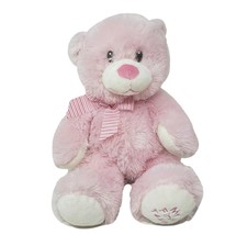 13&quot; Ty Pluffies 2013 Pink My First Teddy Bear Sweet Baby Stuffed Animal Plush - £29.54 GBP