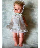 Uneeda doll baby 12 in. Vintage Uneeda  on neck. 1960s hard plastic Dres... - £67.63 GBP