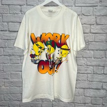 Vintage Tweety Work Out Single Stitch T-Shirt Mens Size XL Hip-Hop White 94  - £55.35 GBP