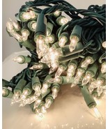 Vickerman 140 Lights Clear 8 Function Chasing Set W/Green Wire 4-Inch Sp... - $36.52 CAD