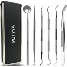 Dental Tools 6 Pack, MOTYYA Teeth Cleaning Tools Professional Dental Hygiene Kit - £11.90 GBP