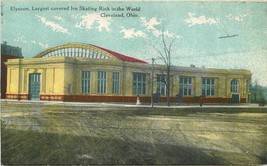 Cleveland Ohio C-1910 Recreation Elysium Ice Skating Ink Postcard 13411 - $5.49