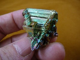 (R50-33) 29.9 gram Bismuth rainbow crystal element Bi gemstone Mineral specimen - £23.29 GBP