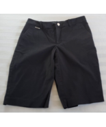 LRL Ralph Lauren Active Black Cotton Bermuda Shorts Size 2 - £12.50 GBP