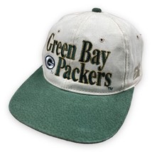 Vintage 90s Green Bay Packers Suede Bill Strapback Cap Sports Specialtie... - £14.19 GBP