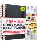 Budget Planner Monthly Bill Organizer with Cash Envelopes Stickers Black... - $39.95