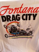 OLD VTG Fontana Drag City (Southern CA) on X Large White Tee Shirt - €21,71 EUR