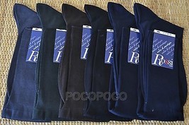 6 Pairs Socks Long Men&#39;s Pure 100% Cotton Lisle Thread Rossi 491 Tights - £28.01 GBP+