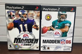 PS2 PlayStation 2 Madden NFL 2002 &amp; 2004 Complete with Manual - £7.99 GBP