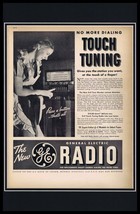 1937 General Electric Radio Framed 11x17 ORIGINAL Vintage Advertising Po... - $69.29