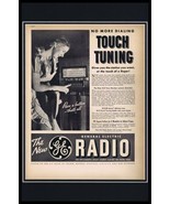 1937 General Electric Radio Framed 11x17 ORIGINAL Vintage Advertising Po... - £54.52 GBP