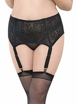 Escante Boned high waisted garter belt &amp; Stockings Size 3X Style 59144 - £19.10 GBP