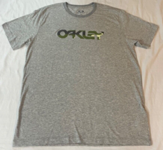 Oakley Gray Short Sleeve Crew Neck Regular Fit Graphic Tee Size Large NWOT - £12.62 GBP