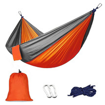High strength nylon taffeta mixed colors Single outdoor hammock 600 lb - $18.90
