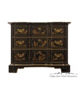 DREXEL HERITAGE Et Cetera Collection Black Painted Asian Chinoiserie 38&quot;... - £801.28 GBP