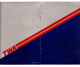 TWA Trans World Airlines International Coach Class Menu - $17.82