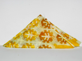 Nylon/silk yellow-beige ACCESSORY 17 x 17" scarf? (sew rm bx7) - $2.10