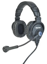 Clear Com CC-400-X4 Double Ear Headset Headphone and Cardioid Dynamic Mi... - $470.00