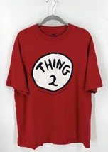 Universal Studios Islands Adventure Mens T Shirt XL Red Thing 2 Dr Suess Tee - £23.74 GBP