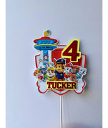 Paw Patrol Tower Red Any Name/Age Cake Topper | Theme Cake Topper | Cust... - $16.00