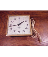Retro 1970's GE Kitchen Brown Wall Clock, model 2149, General Electric - £7.81 GBP