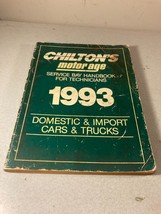 Chilton&#39;s Motor/Age 1993 Service Bay Handbook Domestic &amp; Imports Cars Tr... - $14.99