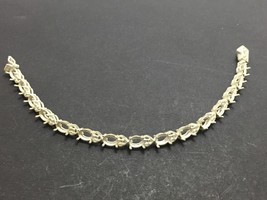 Sterling Silver 5x7 mm oval Bracelet Semi Mount Setting Flower Bracelet ... - $52.55